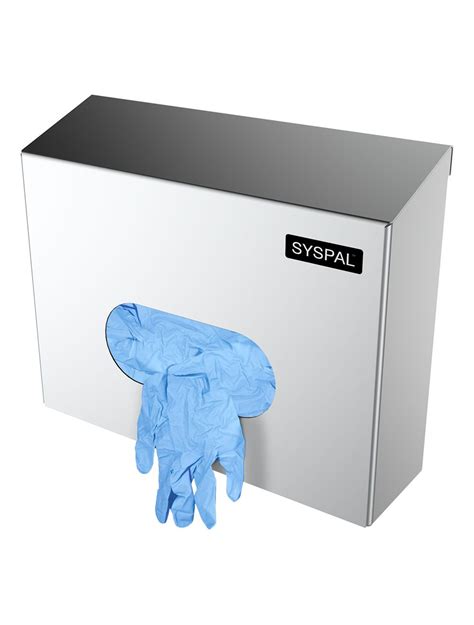 single stainless steel glove box holder|stainless steel gloves dispenser.